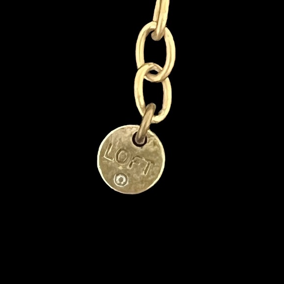 Ann Taylor LOFT Triple Blue Cluster Statement Necklace - Picture 3 of 5